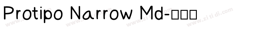Protipo Narrow Md字体转换